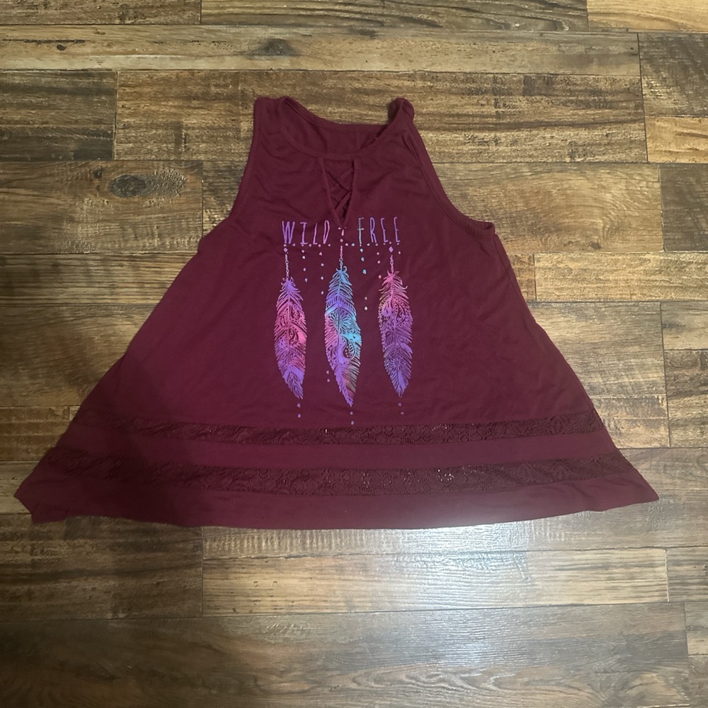 Wild Free Maroon Tank Top
